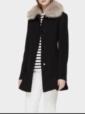 Kate Spade Coat with Faux Fur Collar